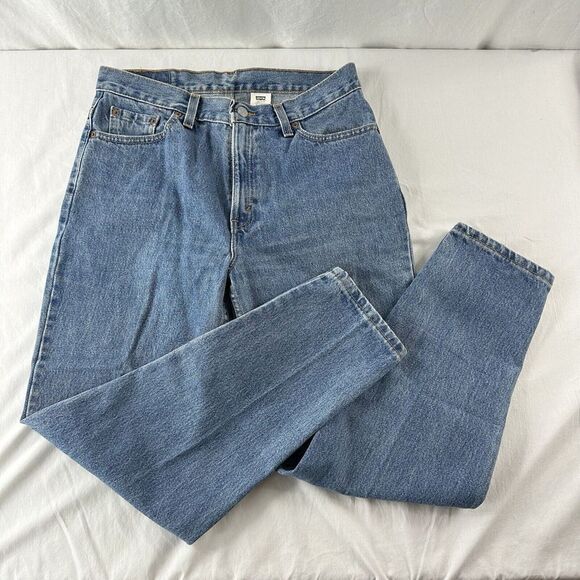 Vtg Levis 512 Jeans Womens 12 M Petite Slim Fit Tapered Leg High Rise USA Made - Picture 2 of 7